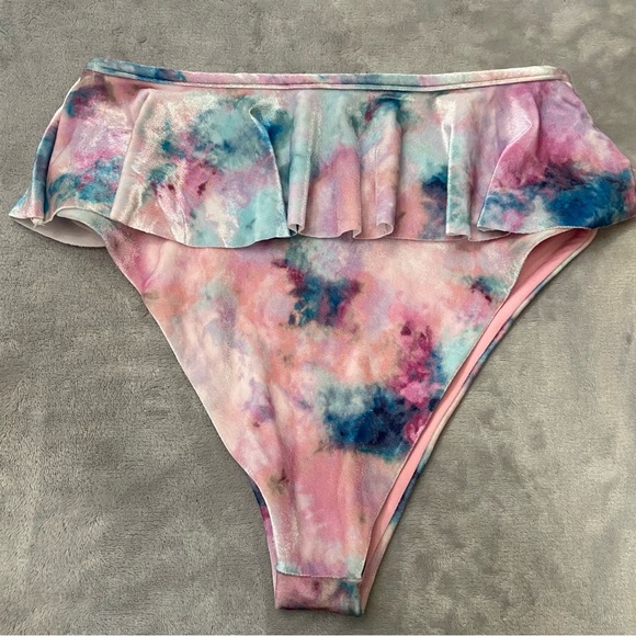 New! Beach Riot Poppy daisy candy skies tie dye bikinis bottom 24995 - Picture 7 of 8